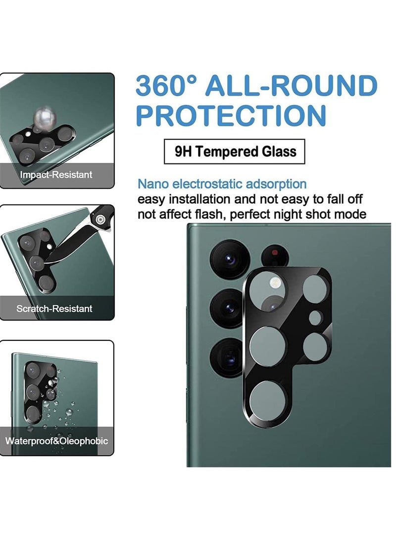 Raxoom [5-in-1] for Samsung Galaxy S22 Ultra Case,2 Packs Camera Lens Protector + 2 Packs Soft Screen Protector,Matte-Finish, All-Round Protection, Shockproof, Anti-Scratches Kit for Galaxy S22 Ultra 5G - Image 2