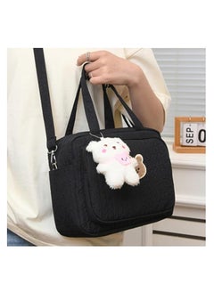 RATSAW Diaper Bag Tote for Baby Girl Mommy Bag Quilted Cotton Baby Diaper Bag Travel Diaper Multifunction Maternity Bag Travel Storage Bag Diaper Tote Bag without Doll  - Image 2