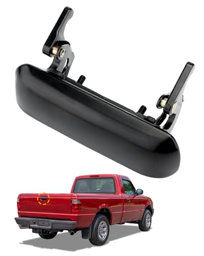 Gledewen Metal Tailgate Door Handle Compatible with 19982011 Ford Ranger 0110 Mazda B2300 B3000 B4000 Textured Exterior Rear Tail Gate Latch Replace 1L5Z9943400AAA FO1915109 Liftgate Latch Handle - Image 1