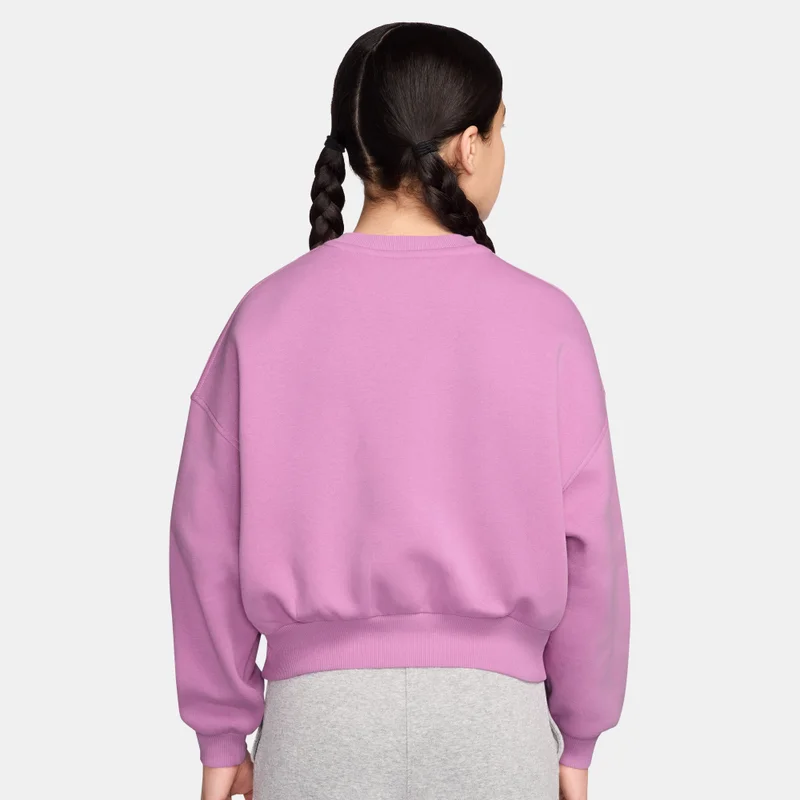 نايكي Kids' Sportswear Club Boxy Sweatshirt (Older Kids)