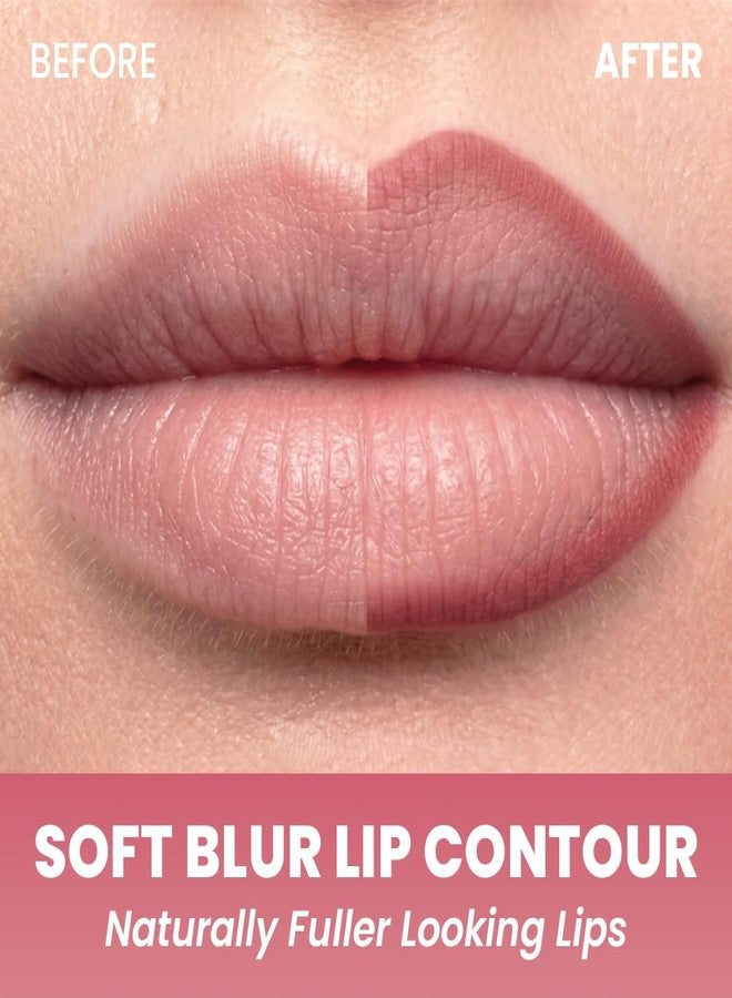 COLORGRAM NUDE BLUR LIP PENCIL 03 GEEK ROSE | Soft Blurring Lip Liner for Seamless Overlining & Naturally Plumped Lips | Korean Lip Makeup - Image 4