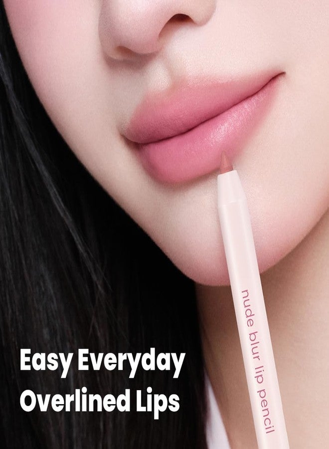 COLORGRAM NUDE BLUR LIP PENCIL 03 GEEK ROSE | Soft Blurring Lip Liner for Seamless Overlining & Naturally Plumped Lips | Korean Lip Makeup - Image 2