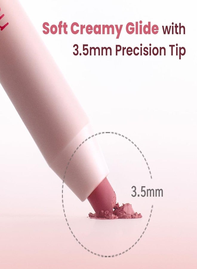 COLORGRAM NUDE BLUR LIP PENCIL 03 GEEK ROSE | Soft Blurring Lip Liner for Seamless Overlining & Naturally Plumped Lips | Korean Lip Makeup - Image 3