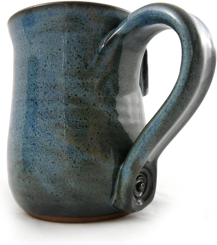 Modern Artisans Bunny Moon Mug  American Handmade Stoneware Pottery 14 oz - Image 2