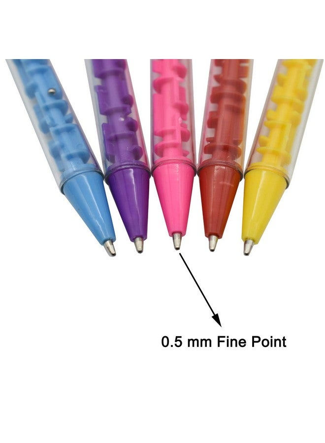 Maydahui 15PCS Maze Puzzle Shape Ballpoint Pen Novelty Creative Pens Blue Ink for Adults Student - Image 3