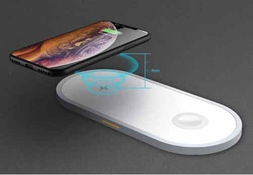بولهاموبيل Polham 3in1 Wireless Charger Wireless Charger iPhone Compatible Apple Watch Compatible AirPods Charger Huawei Samsung Xiaomi Charger