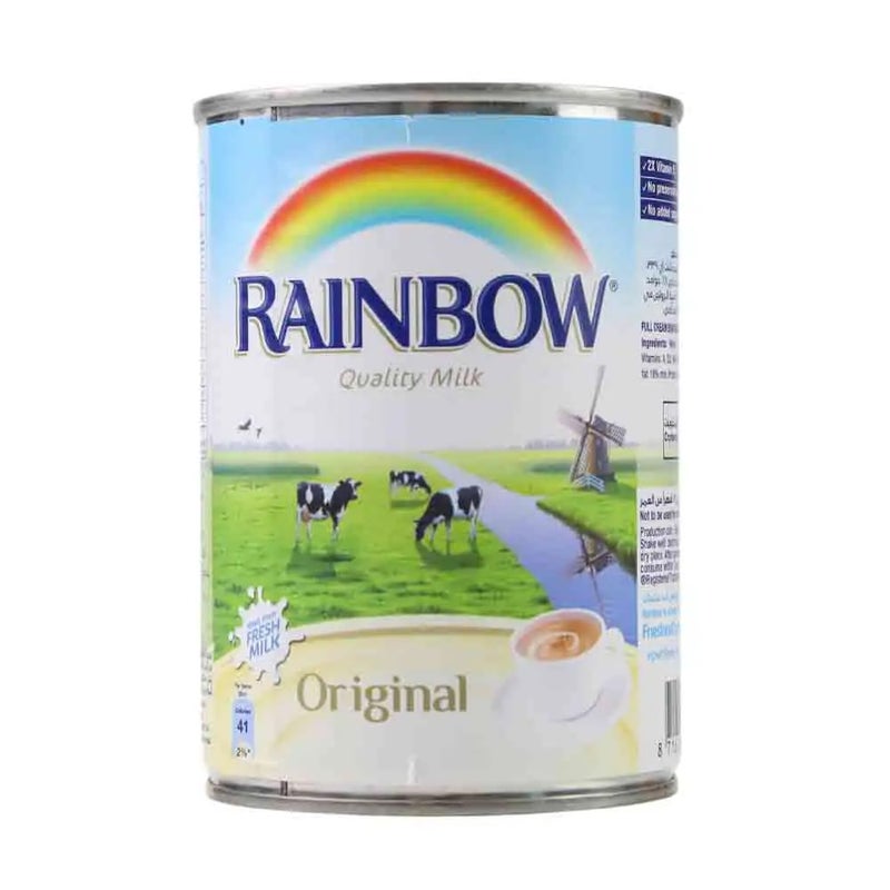 Rainbow Quality Milk, Fresh Milk With Full Cream & Original- 385ml - Image 1