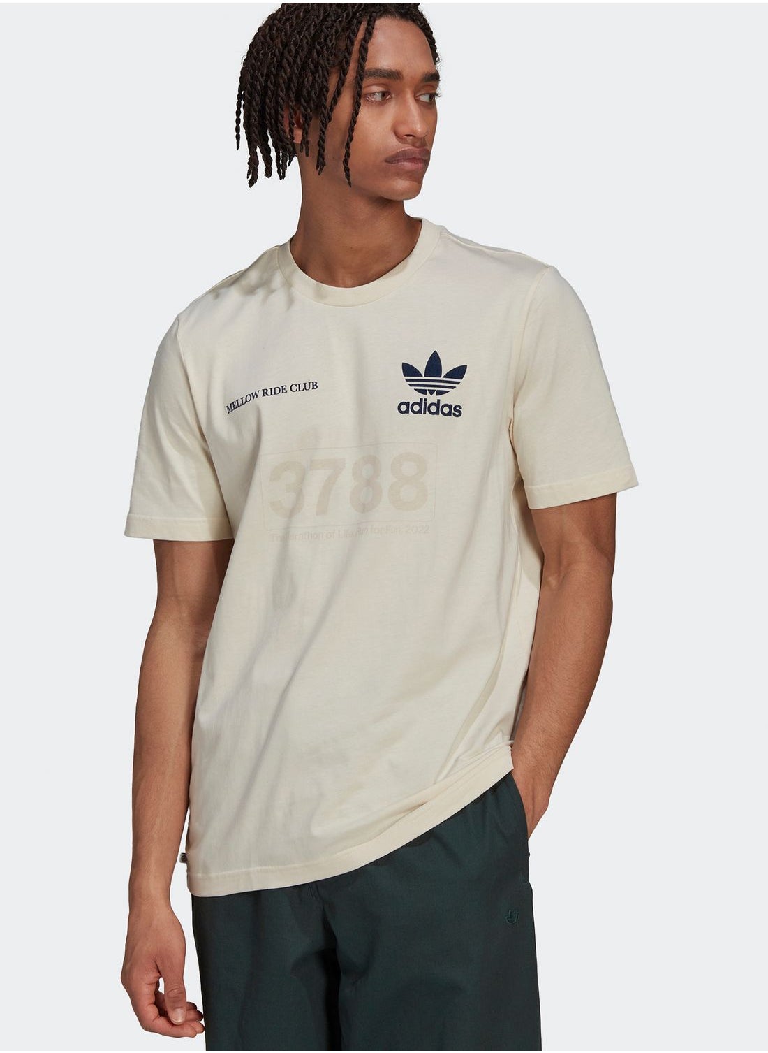 Buy adidas Originals White Graphics Mellow Ride Club T-Shirt for