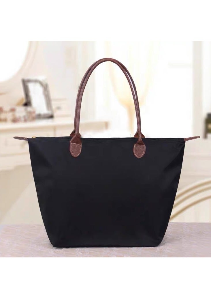 CIMIA Large Shoulder Bag for Women Tote bags for Women CIMIA Crossbody Bag ,Beige Black  - Image 1