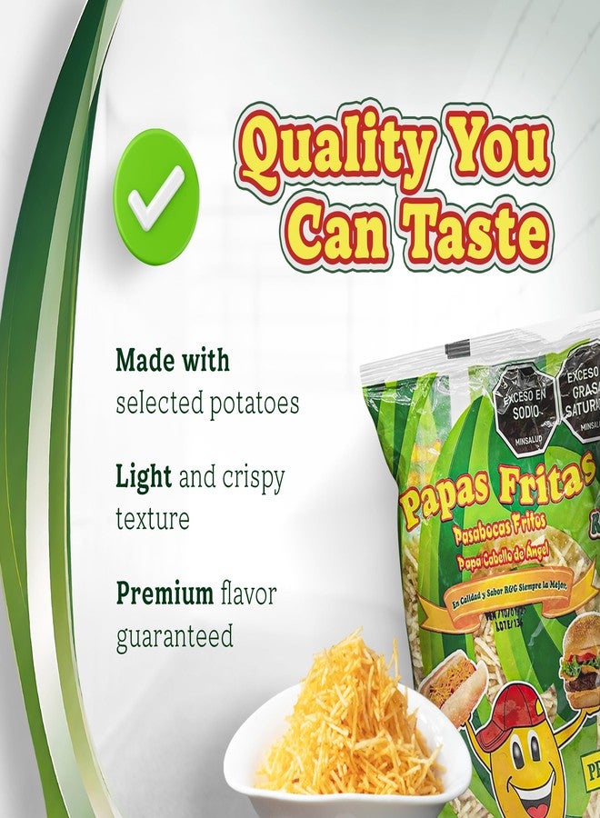 R&G رقائق البطاطس ر&ج أنجل هير - وجبة خفيفة مقرمشة بنكهة مميزة - كيس بحجم 200 جرام للحفلات - وجبات وأطعمة جاهزة. أعواد بطاطا رفيعة، وجبة خفيفة مقرمشة وساخنة - أعواد بطاطا - بطاطا مشوية - بطاطا شونغو - شعر ملائكي - للهوت دوج. - Image 4
