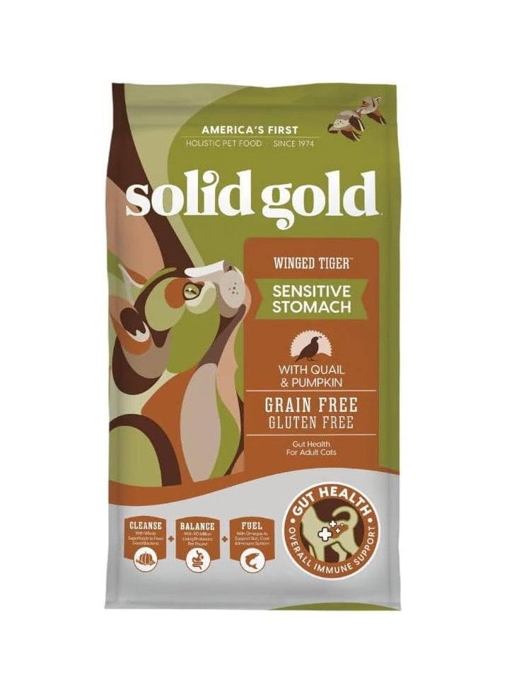 solid gold Solid Gold Grain-Free Dry Cat Food for Adult Cats with Quail Meat & Pumpkin Flavor 1.63 kg 