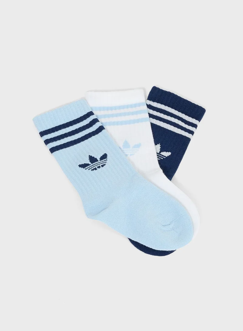adidas Originals 3 Pack Crew Socks