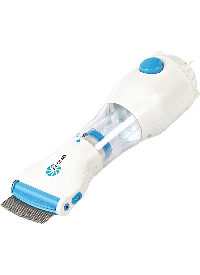 Licetec V-Comb - Electric Head Lice Vacuum Comb, Electric Comb Lice Removal, Head Lice Treatment, Electric Head Lice Comb, Hair Cleaner Is Easy To Use And Suitable For Children - Image 1
