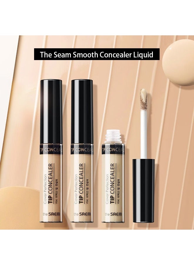 THESAEM [the SAEM] Cover Perfection Tip Concealer 6.5g (# Contour Beige) - Countouring Conealer, Hairline & Sides of Nose & Cheek Bones - Image 3