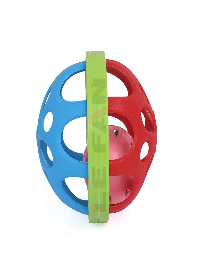 Lefan Biggie Ball Rattle Toy Set of 2 for New Born, Babies and Infants of Age 1-3-6-9-12 Months, Safe Non Toxic, Fun Colors & Soft Rattling Sound, Premium Gift Set Quality Toys - Image 4