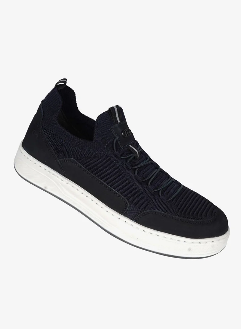 032-61 Democrata Mens Knit Denim Bold Sneakers 122111-002