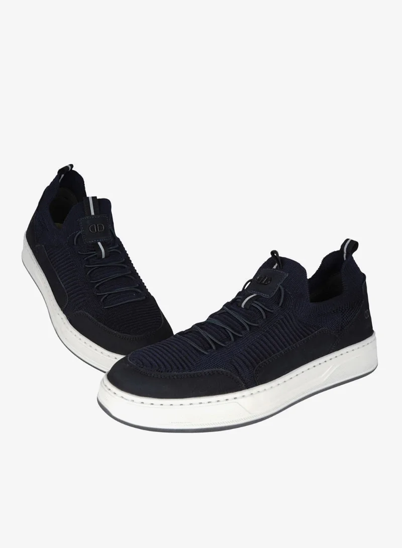 DEMOCRATA 032-61 Democrata Mens Knit Denim Bold Sneakers 122111-002
