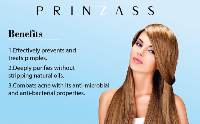 Prinzass The Handmade Cosmetics Prinzass Acne Gentle Clear Face Wash Anti Acne Face Wash For Pimples All Skin Types Bright Clear Skin Paraben Sulphates Free 100 ml  - Image 5