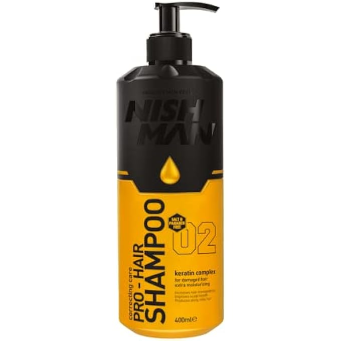NISHMAN 02 PRO-HAIR SHAMPOO WITH KERATIN COMPLEX 400 ML - Image 1