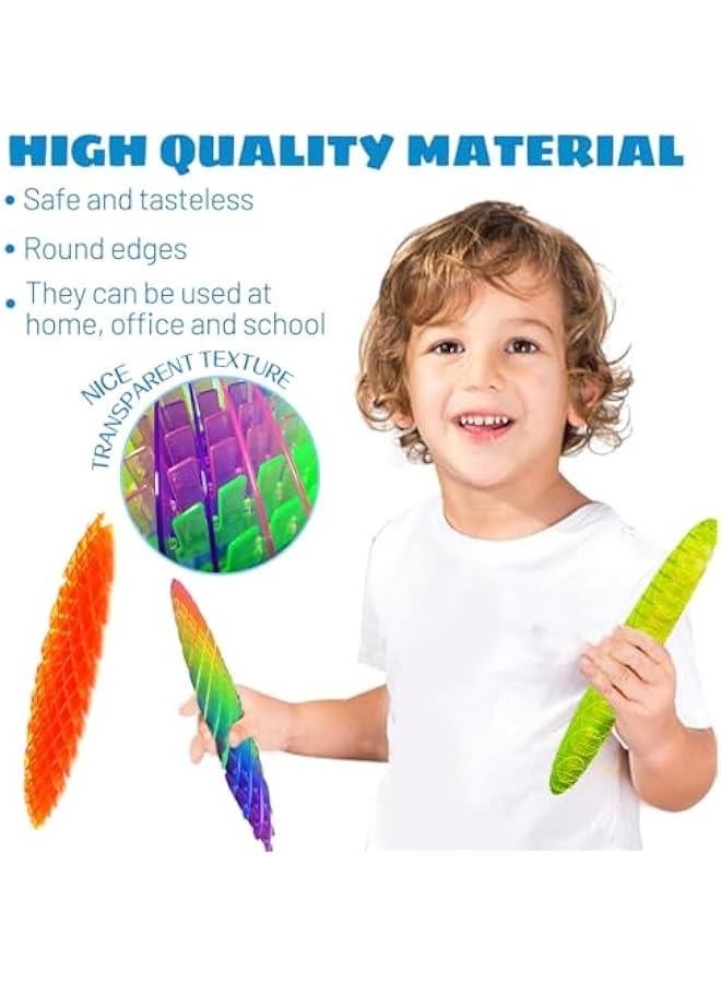 Mini Fidget Toys 3 PCS-Fidget Worm Toy,Stress Relief Fidget Toys for KidsAdults,Elastic Mesh Toys,Sensory Slug Fidget Toy,Resistance Fidget Toys,Anxiety Relief Toys (3 Colors Packing) Small Size - Image 5