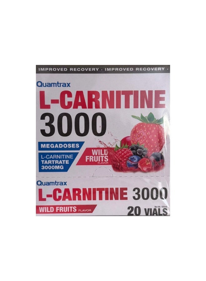 Quamtrax L-Carnitine 3000 20Vials Wild Fruits