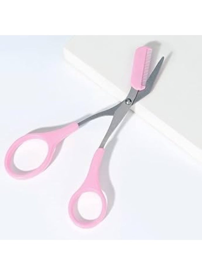 ماكينة تشذيب الحواجب الصغيرة سهلة الاستخدام للنساء – تصميم محمول مزودة بمقص ومشط لتحديد الحواجب بدقة ولمظهر أنيق في كل الأوقات - Image 2