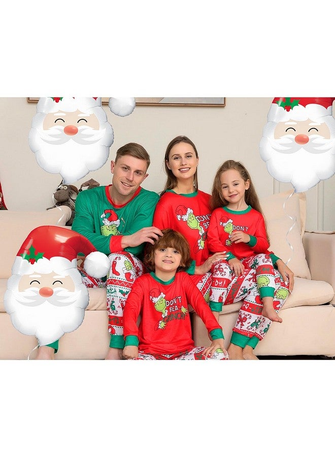 Doneace Santa Claus Balloons Christmas Balloons Santa Claus Head Foil Balloons For New Year Christmas Themed Party Decoration Supplier, Birthday Party Festival Balloons Sets 3Pcs - Image 3