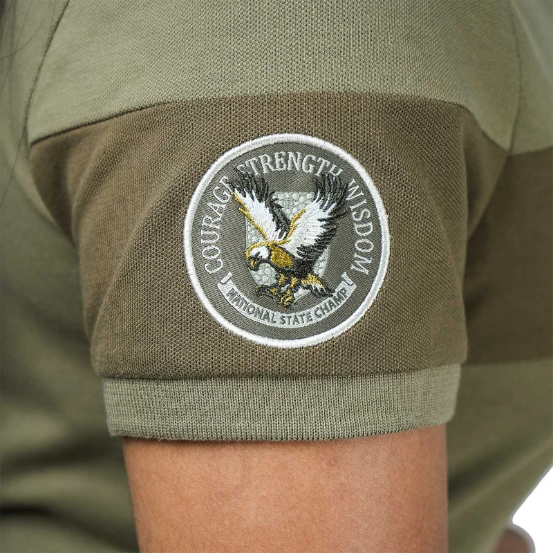 GIORDANO  Women's Bold Embroidery Cotton Pique Polo - Slim Fit, Short Sleeve for Women | Best Price UAE