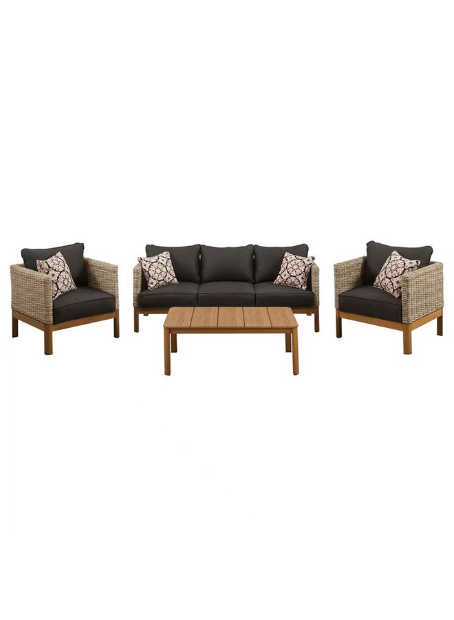 Oasis 5 Seater Outdoor Dark Grey Color Sofa 