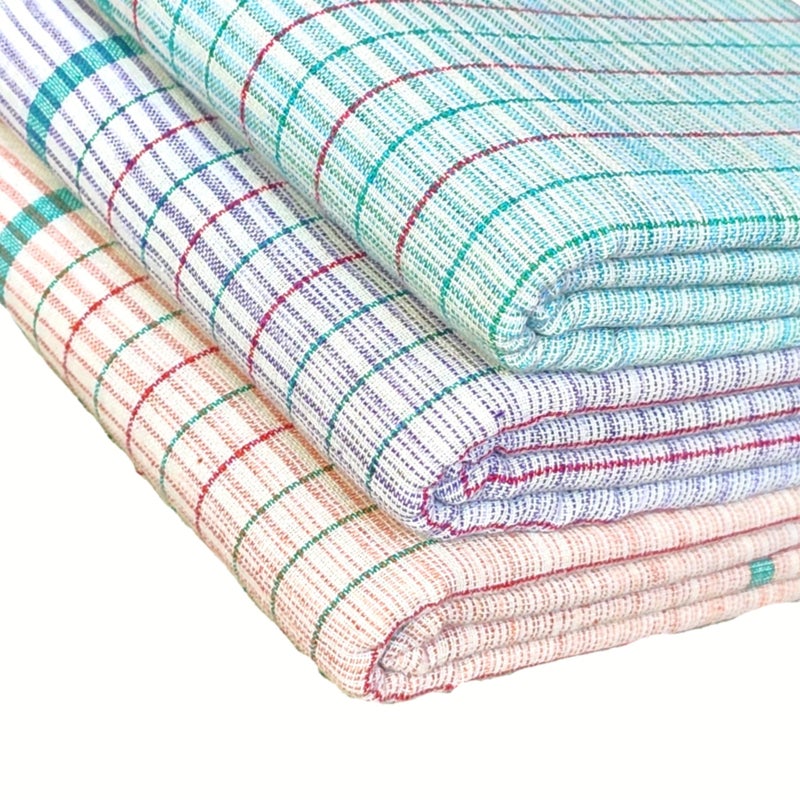Mk weaves منشفة حمام قطنية Mk 250 GSM متعددة الألوان (مجموعة من 5، 29 × 64 بوصة) - Image 3
