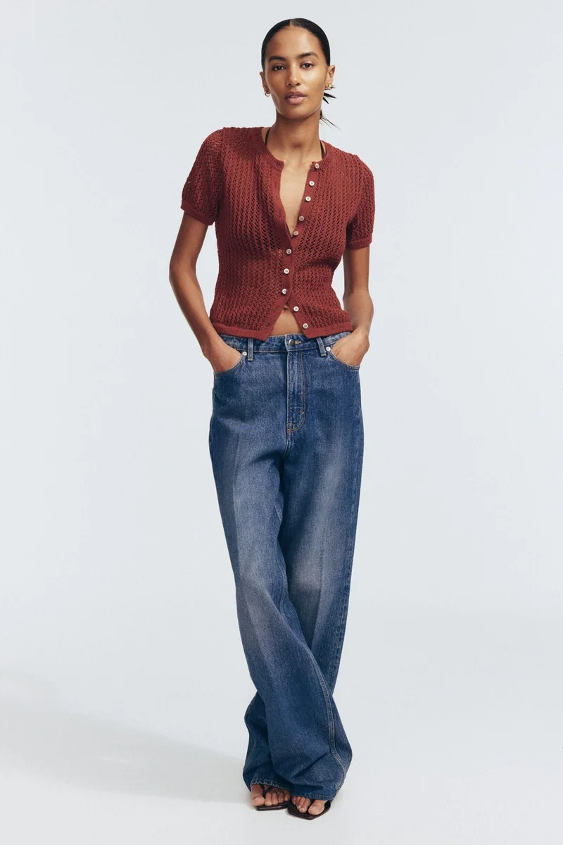 H&M Pointelle-knit cardigan