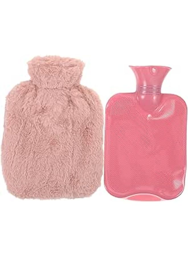 Plush PVC Hot Water Bag 1000ml Reusable Hand Warmer For Winter Cold Therapy - Image 1