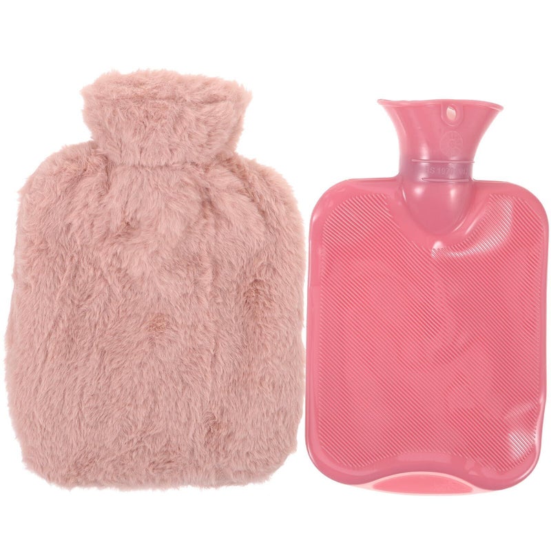 Plush PVC Hot Water Bag 1000ml Reusable Hand Warmer For Winter Cold Therapy - Image 2