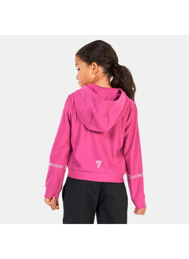 EA7 Emporio Armani Kids' Train Logo Series Hoodie