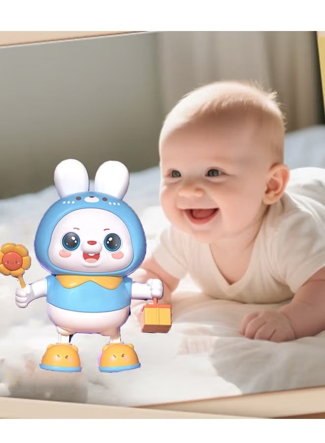 هالامودو لعبة الأرنب الرقص للأطفال - الغناء والرقص الأرنب مع أضواء لامعة، 10+ الحضانة الأقاطيع والحركات التفاعلية - لعبة تعليمية ما قبل المدرسة للأطفال الصغار عمرهم 18 شهور +، هدية عيد ميلاد مثالية، وقت اللعب للأطفال الصغار والترفيه الحفلي - بلاستيك دائم - Image 4