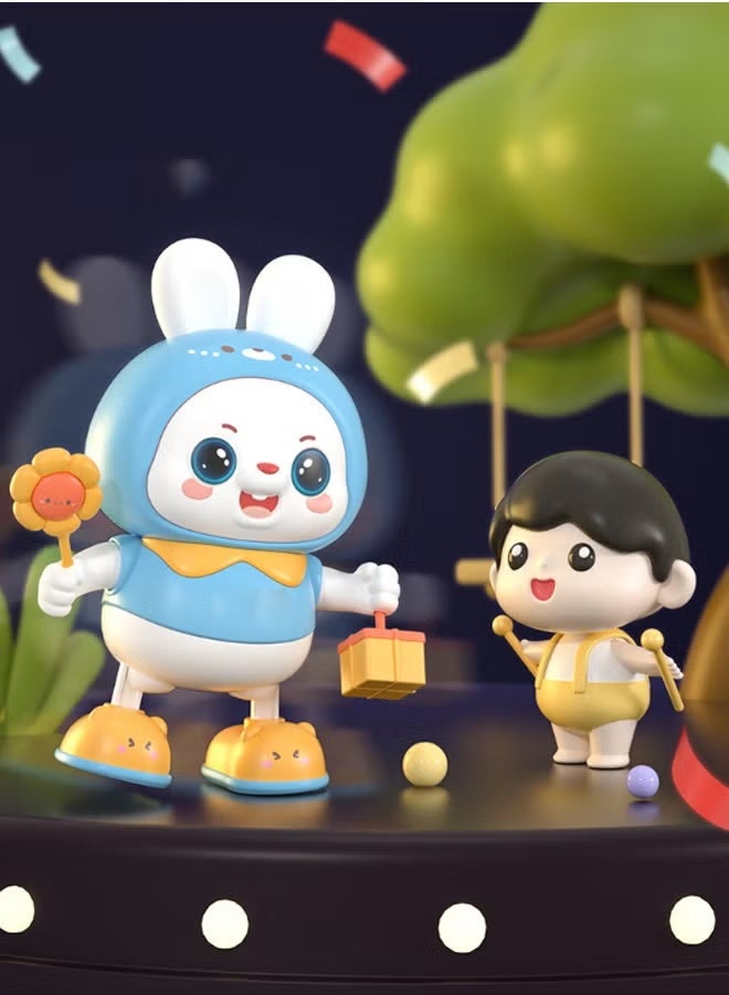 هالامودو لعبة الأرنب الرقص للأطفال - الغناء والرقص الأرنب مع أضواء لامعة، 10+ الحضانة الأقاطيع والحركات التفاعلية - لعبة تعليمية ما قبل المدرسة للأطفال الصغار عمرهم 18 شهور +، هدية عيد ميلاد مثالية، وقت اللعب للأطفال الصغار والترفيه الحفلي - بلاستيك دائم - Image 2