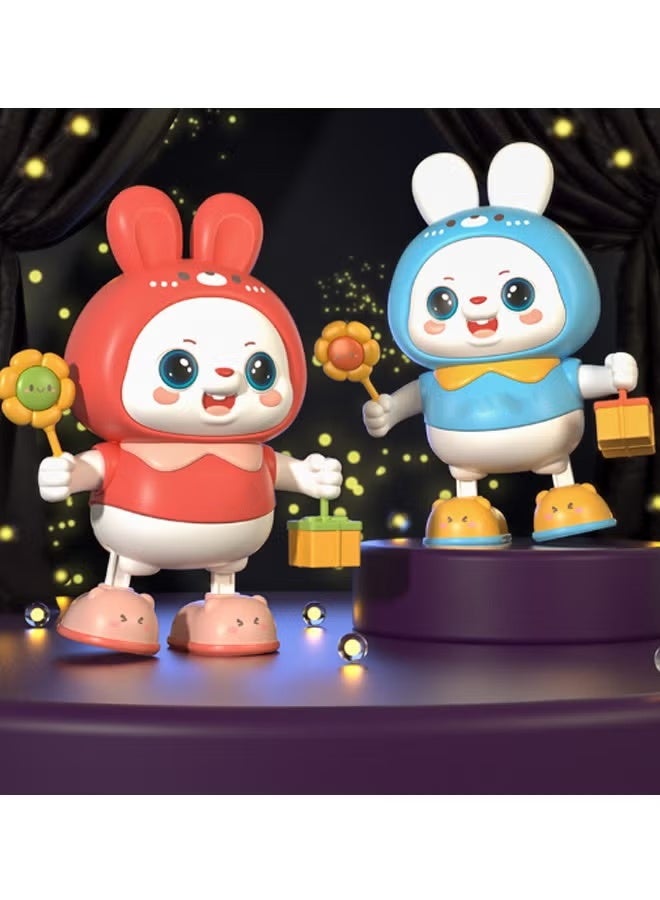 هالامودو لعبة الأرنب الرقص للأطفال - الغناء والرقص الأرنب مع أضواء لامعة، 10+ الحضانة الأقاطيع والحركات التفاعلية - لعبة تعليمية ما قبل المدرسة للأطفال الصغار عمرهم 18 شهور +، هدية عيد ميلاد مثالية، وقت اللعب للأطفال الصغار والترفيه الحفلي - بلاستيك دائم - Image 5