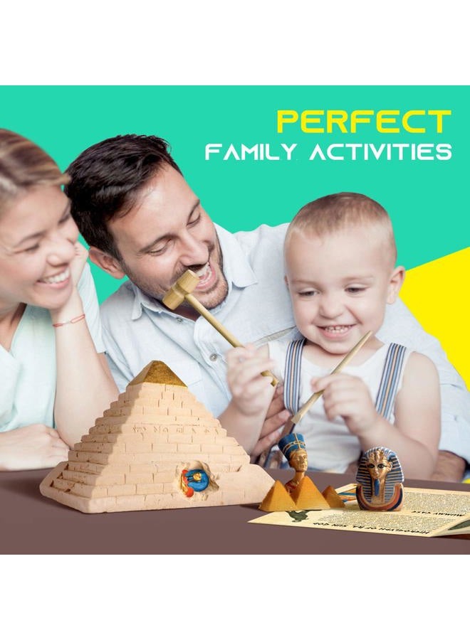 XX TOYS Ancient Egyptian Pyramids Dig Kit Gem Excavation Set STEM Science Educational Toys Archaeology Gifts for Boys & Girls - Image 4
