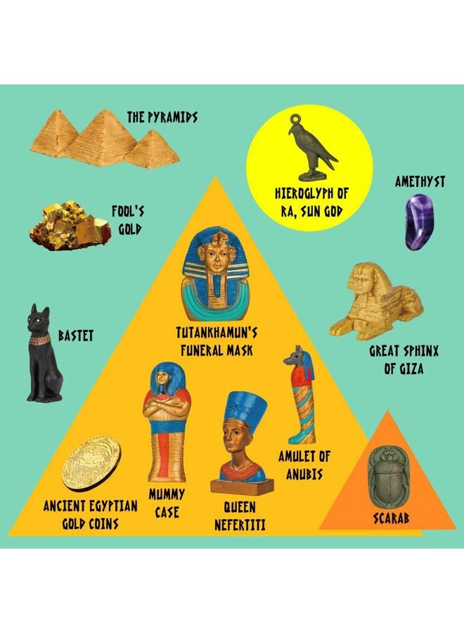 XX TOYS Ancient Egyptian Pyramids Dig Kit Gem Excavation Set STEM Science Educational Toys Archaeology Gifts for Boys & Girls - Image 2