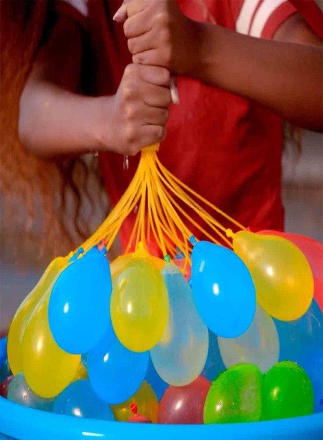KUNYA® Holi Magic Bunch Water Balloon Kit - Fill & Tie in 60 Second Magic Bunch of Water Balloons For Kids Hassle Nontoxic Balloons for Party Pack of 3 (111 Balloons) - Image 2