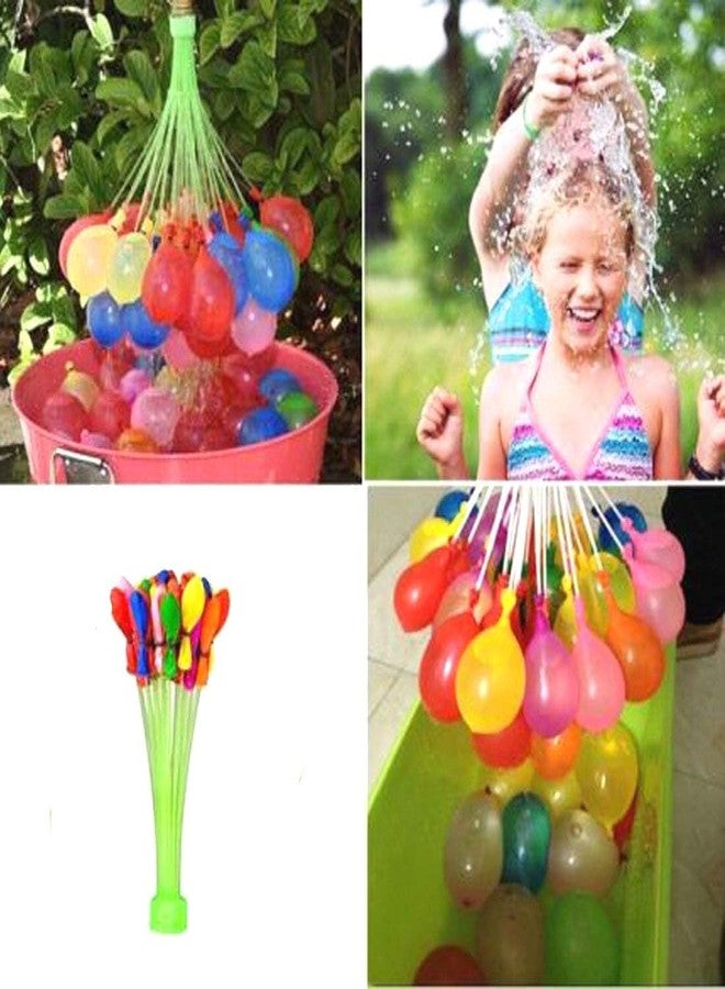 KUNYA® Holi Magic Bunch Water Balloon Kit - Fill & Tie in 60 Second Magic Bunch of Water Balloons For Kids Hassle Nontoxic Balloons for Party Pack of 3 (111 Balloons) - Image 4