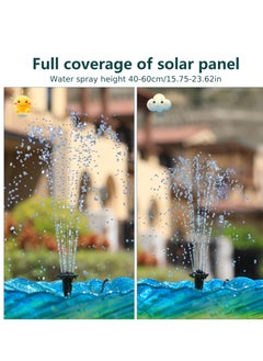 SYOSI Solar Water Fountain Pump Outdoor, Upgraded Solar Fountain Pond Pump Kit With Stake, Solar Powered Fountain Water Pump For Bird Bath, Garden, Backyard, Pool, Fish Tank, 2.5W Solar Powered Water Pump  - Image 4