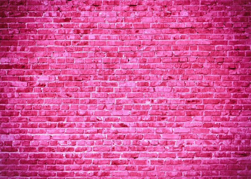 BELECO 7x5ft Fabric Pink Brick Backdrop for Photography Hot Pink Brick Wall Backdrop Background for Girls Lady Women Portrait Photo Shoot Birthday Cake Table Decorations Video Studio Booth Props - Image 1