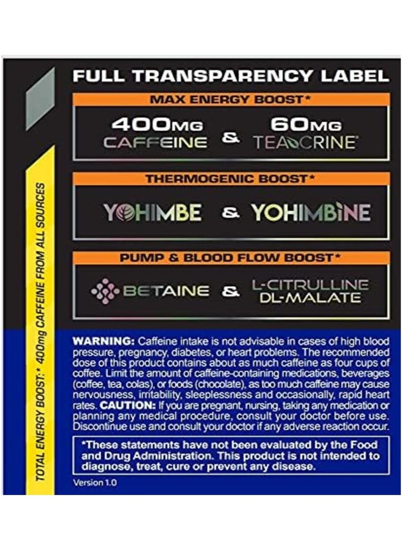 يو إس إن USN 3XT محفز عالي قبل التمرين بنكهة الأناناس والمانجو 180 جم 30 حصة - Image 4