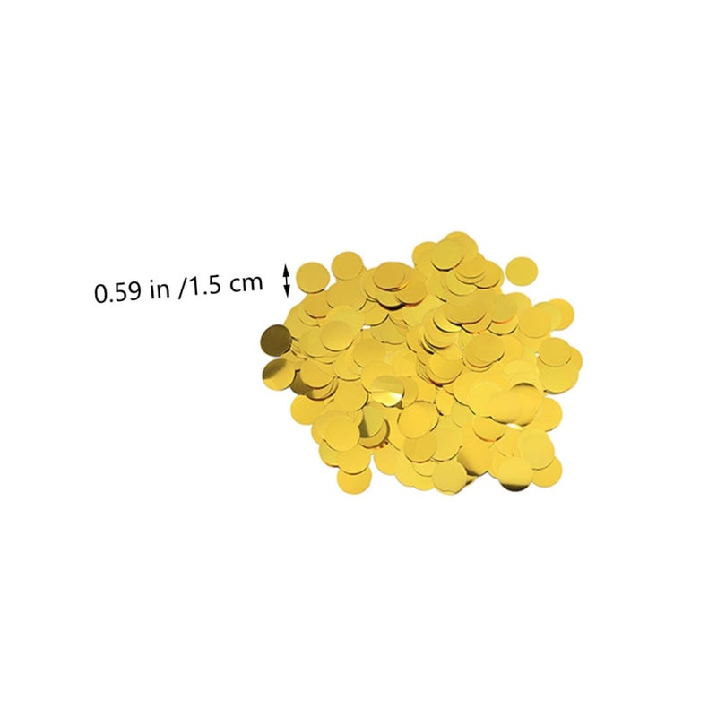 Gold Round Sequins Confetti 60g 3 Pack For Wedding Party Table Balloon Decorations - Image 3