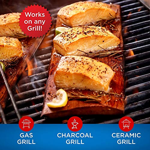 Jaccard Ready 2 Grill Pre-Soaked Cedar Planks, Premium Wood Planks For Serving, Ideal Grilling Accessories for Gas, Ceramic, and Charcoal Grills, Small, 2 Planks - Image 3