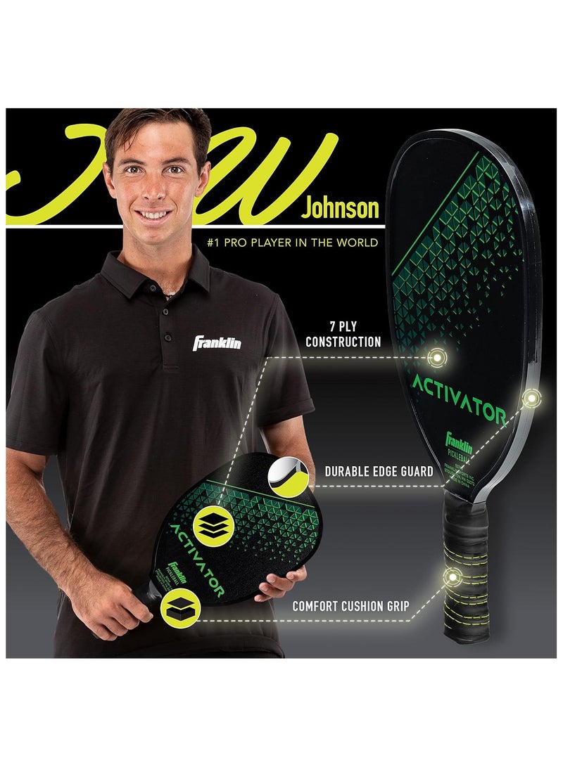 Franklin Pickleball Paddle & Ball Set – 2 Player Activator Set,USAPA Approved, Wood Rackets + Balls - Image 5
