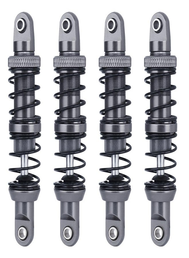 Pothyes RC Threaded Shock Absorber Oil Adjustable Damper Set with Springs for 1/10 RCTruck Crawler Axial SCX10 I II III Capra TRX4 D90 Wraith Metal Upgrade Part (gray, 70mm) - Image 1