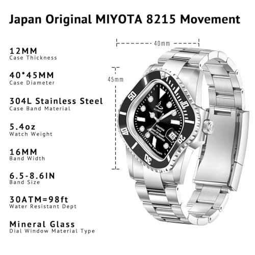 ILLIMITE Melting Automatic Watches for Men Japanese Miyota 8215 Self-Winding Mechanical Movement Women Watch Waterproof Stainless Steel Art Surrealist Wrist Watches Pea001 - Image 2