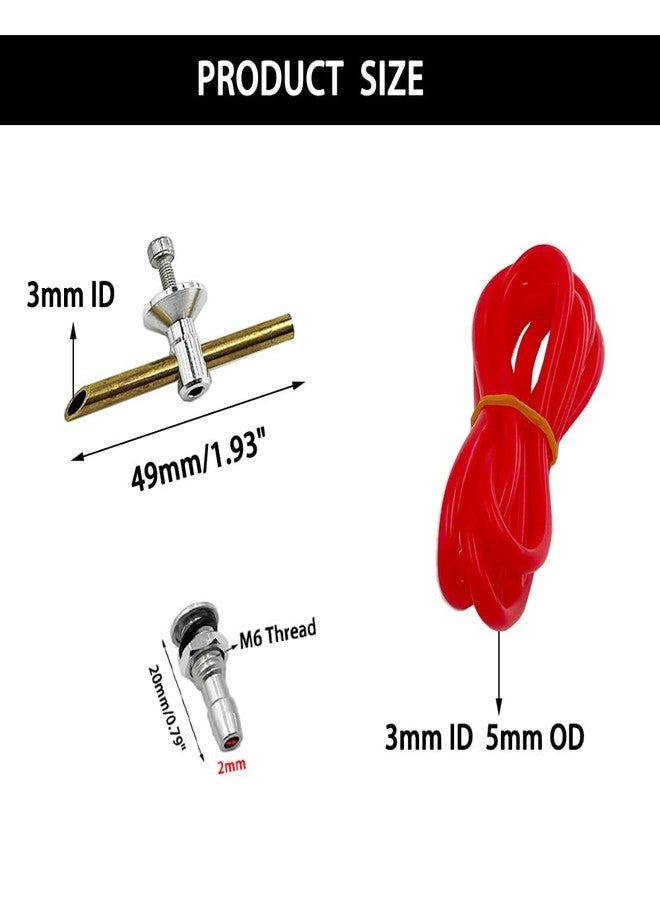 URIMPAVIDO RC Boat Water Cooling Set Water Inlet and Outlet Nozzle with Pipe Tube for RC Boat Ship DIY Model Toy Motor Water Cooling Parts (Red) - Image 4
